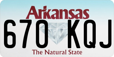 AR license plate 670KQJ