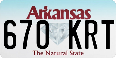 AR license plate 670KRT