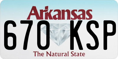 AR license plate 670KSP