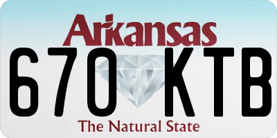 AR license plate 670KTB