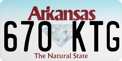 AR license plate 670KTG