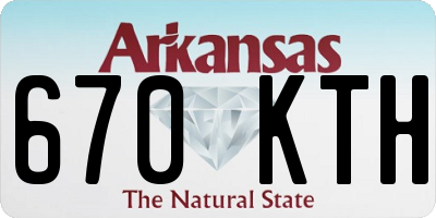 AR license plate 670KTH