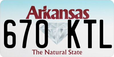AR license plate 670KTL