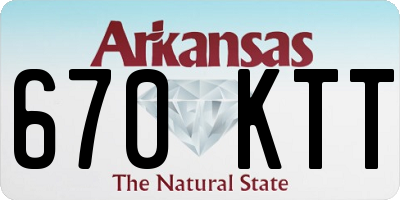 AR license plate 670KTT