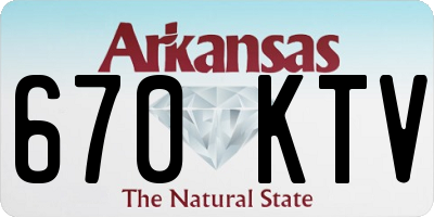 AR license plate 670KTV