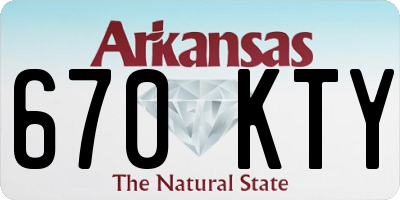 AR license plate 670KTY
