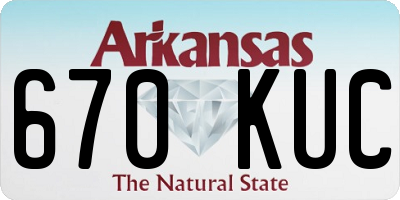 AR license plate 670KUC