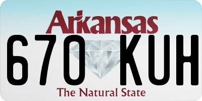 AR license plate 670KUH