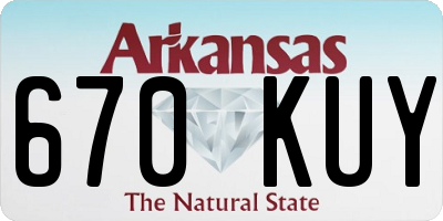 AR license plate 670KUY