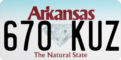 AR license plate 670KUZ