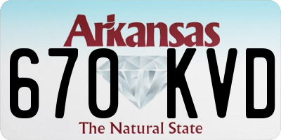 AR license plate 670KVD