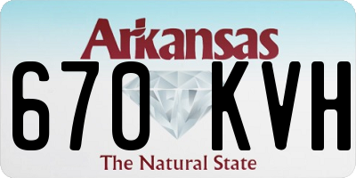 AR license plate 670KVH