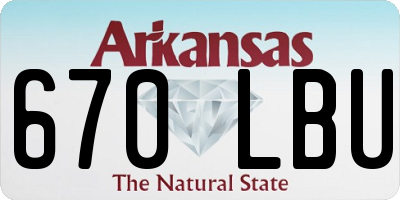 AR license plate 670LBU