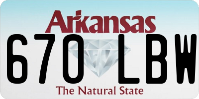 AR license plate 670LBW