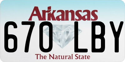 AR license plate 670LBY