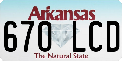 AR license plate 670LCD