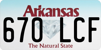 AR license plate 670LCF