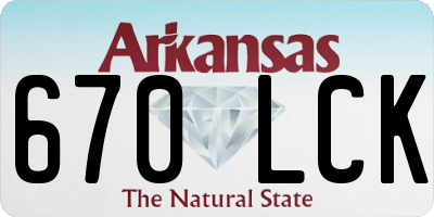 AR license plate 670LCK