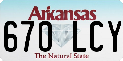 AR license plate 670LCY