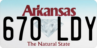 AR license plate 670LDY