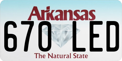 AR license plate 670LED
