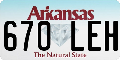 AR license plate 670LEH