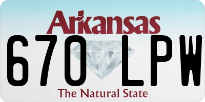 AR license plate 670LPW