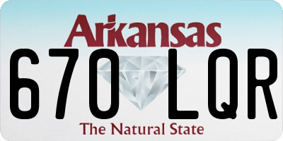 AR license plate 670LQR