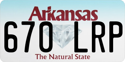 AR license plate 670LRP