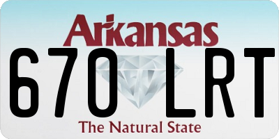 AR license plate 670LRT