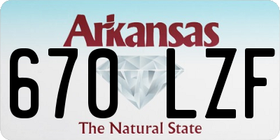 AR license plate 670LZF