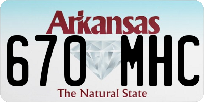 AR license plate 670MHC