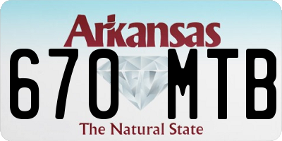 AR license plate 670MTB