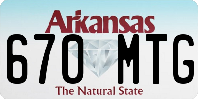 AR license plate 670MTG