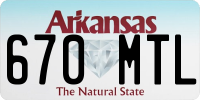 AR license plate 670MTL