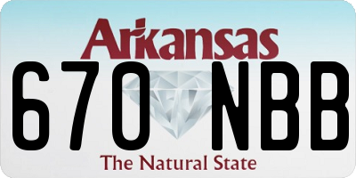 AR license plate 670NBB