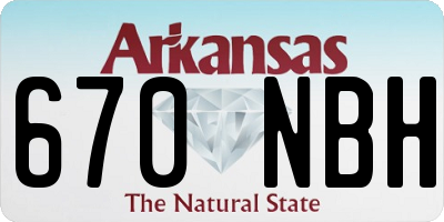 AR license plate 670NBH