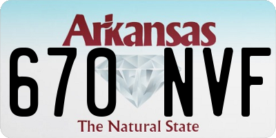 AR license plate 670NVF