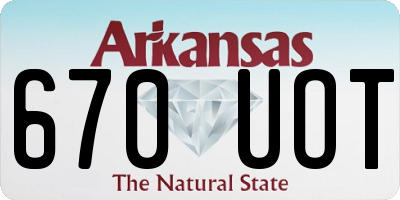 AR license plate 670UOT