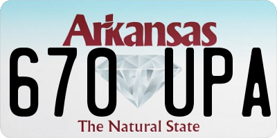 AR license plate 670UPA