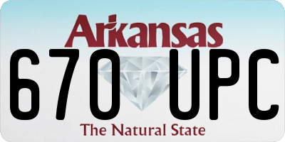 AR license plate 670UPC