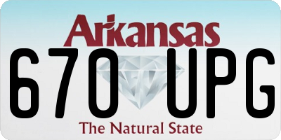 AR license plate 670UPG