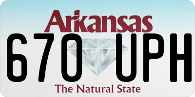 AR license plate 670UPH