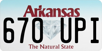 AR license plate 670UPI