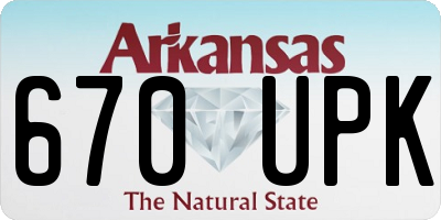 AR license plate 670UPK