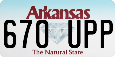 AR license plate 670UPP
