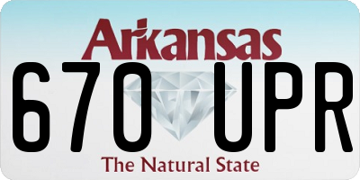 AR license plate 670UPR