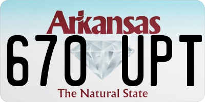 AR license plate 670UPT