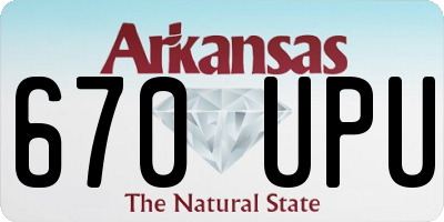 AR license plate 670UPU