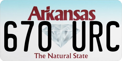 AR license plate 670URC
